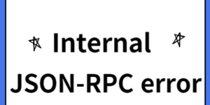 JSON-RPC error